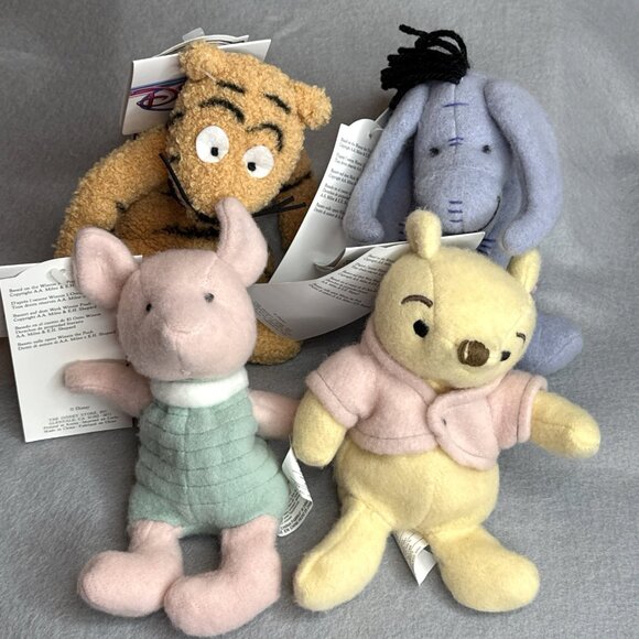 Disney Other - Classic Winnie The Pooh Collection Piglet Eeyore Tigger Disney Store Stuffed Toy